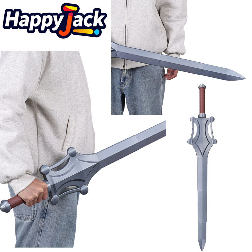Men Accessories Silver - Coltello in Plastica Argento per Cosplay