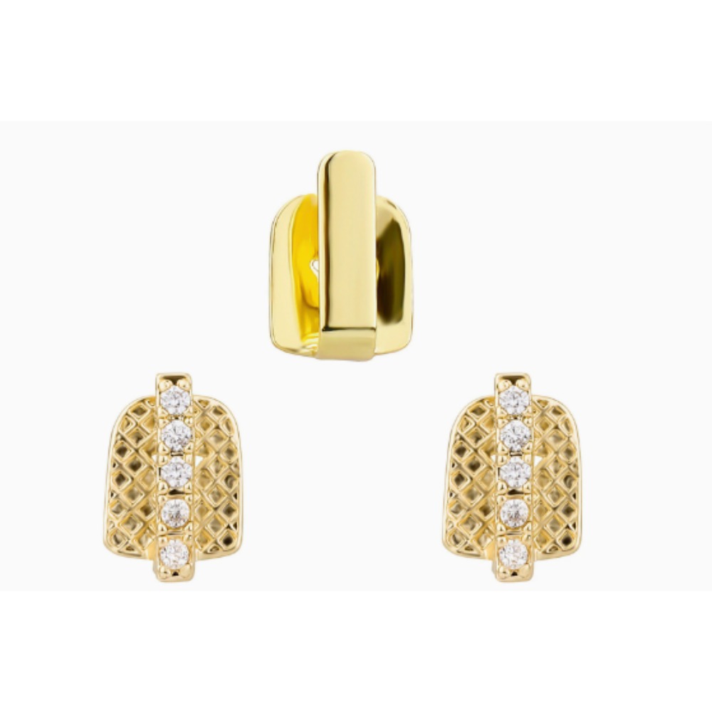 Men Accessories Silver - Grillz Dentale Placcato Oro e Argento