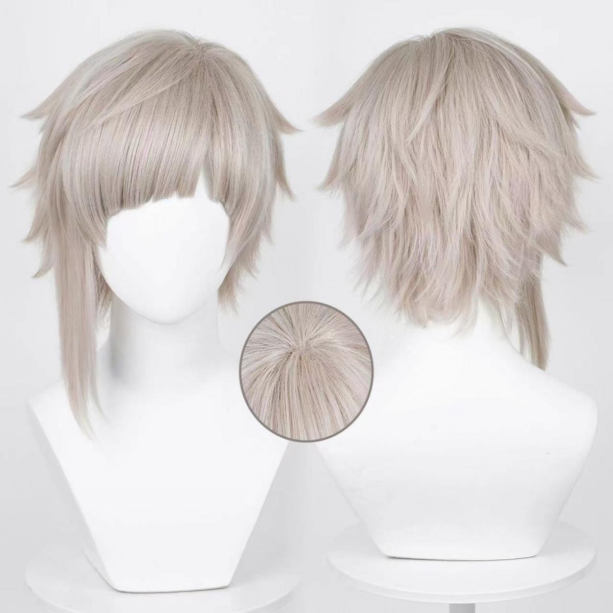 Men Accessories Silver - Parrucca cosplay da uomo Nakajima Atsushi,