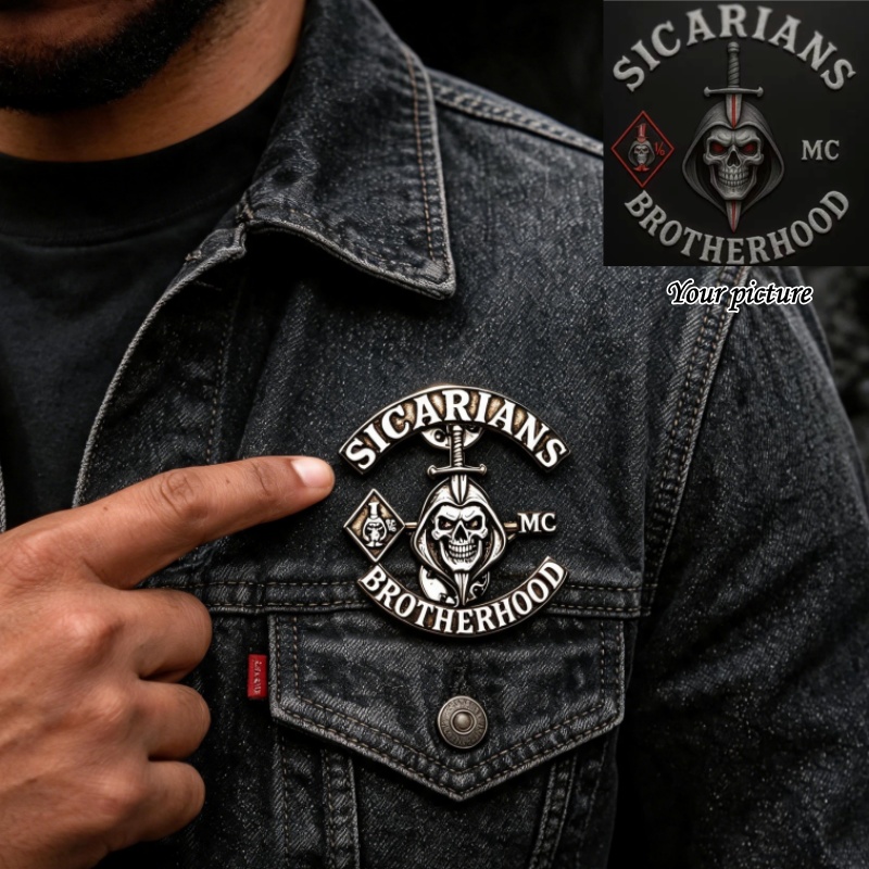 Men Accessories Brooch - Spilla Personalizzata con Foto MC per