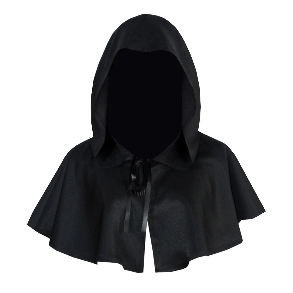 Men Accessories Kit - Mantello Corto con Cappuccio per Cosplay