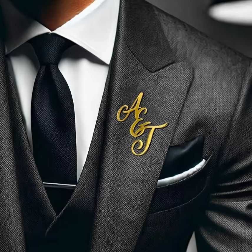 Men Accessories Brooch - Spilla da bavero in acciaio inossidabile