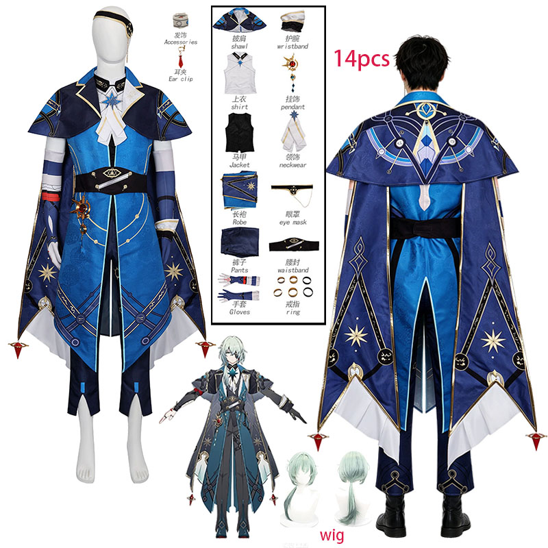 Men Accessories For Party - Costume Cosplay WHH Anime Game Honkai