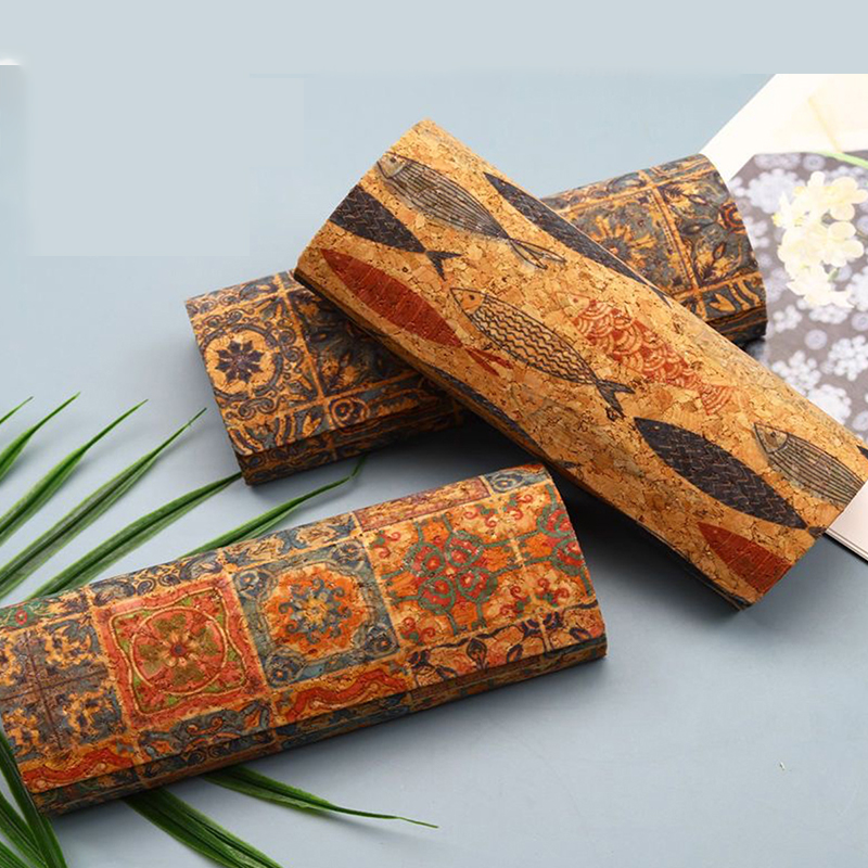 Men Accessories To Look Good - Custodia per occhiali in sughero naturale,