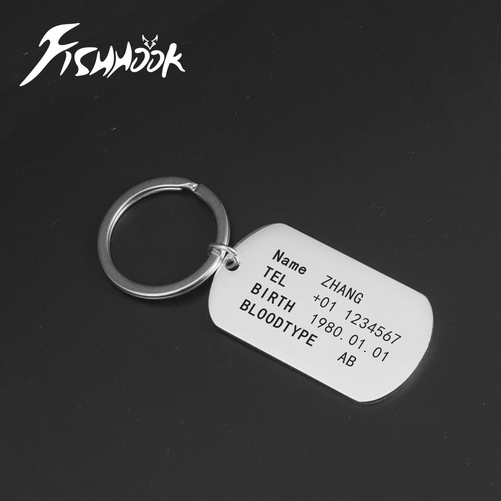 Men Accessories Silver - Barra identificativa personalizzata tattica dell'esercito militare