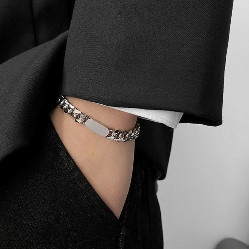 Men Accessories Look - Bracciale da Uomo di Aspetto Premium,