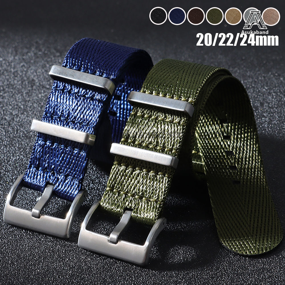 Men'S Accessories Premium - Cinturino Nero da 20mm 22mm 24mm,