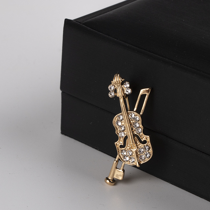 Spilla per violino in cristall - Men Accessories Brooch recensione e prezzo