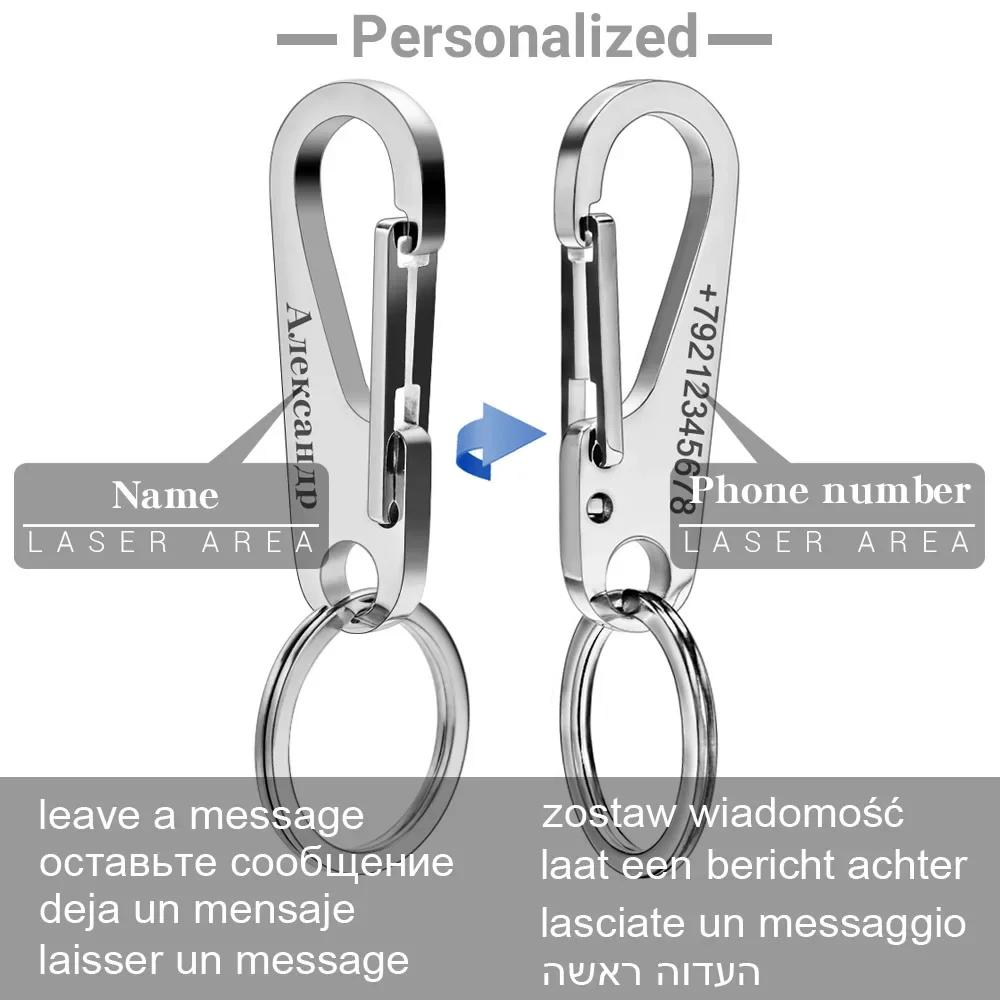 Portachiavi in acciaio inossid - Men Accessories Silver recensione e prezzo