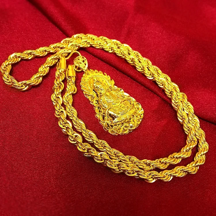 Collana da uomo in vero oro 24 - Men Accessories Look recensione e prezzo