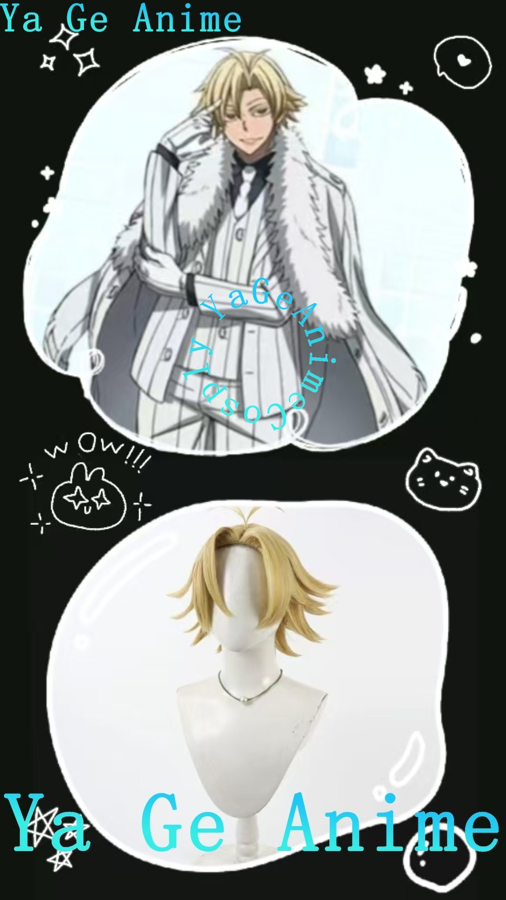 Parrucca Cosplay Tougen Anki M - Men Accessories Look recensione e prezzo