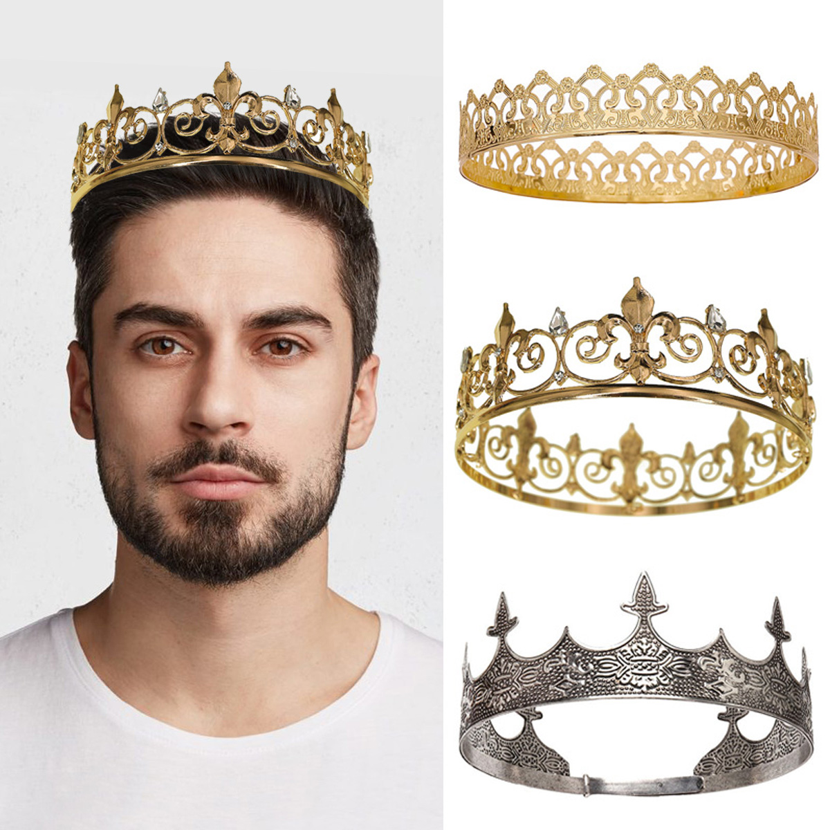 Corona reale re regina per uom - Men Accessories For Party recensione e prezzo