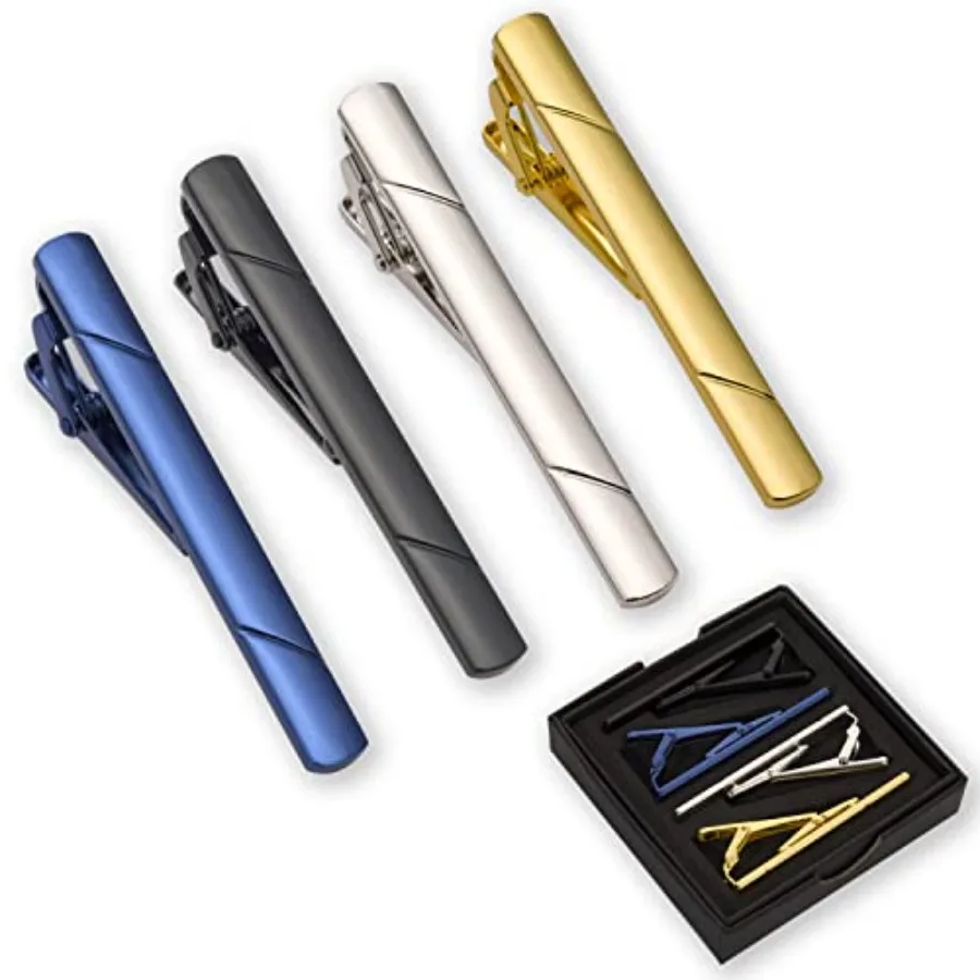4 fermagli per cravatta da uom - Men Accessories Gift Box recensione e prezzo