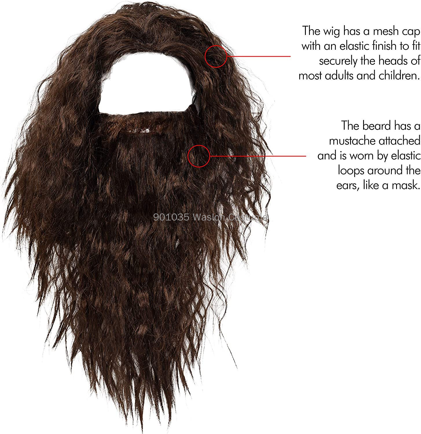 Set barba Costume da mago Hall - Men Accessories Kit recensione e prezzo