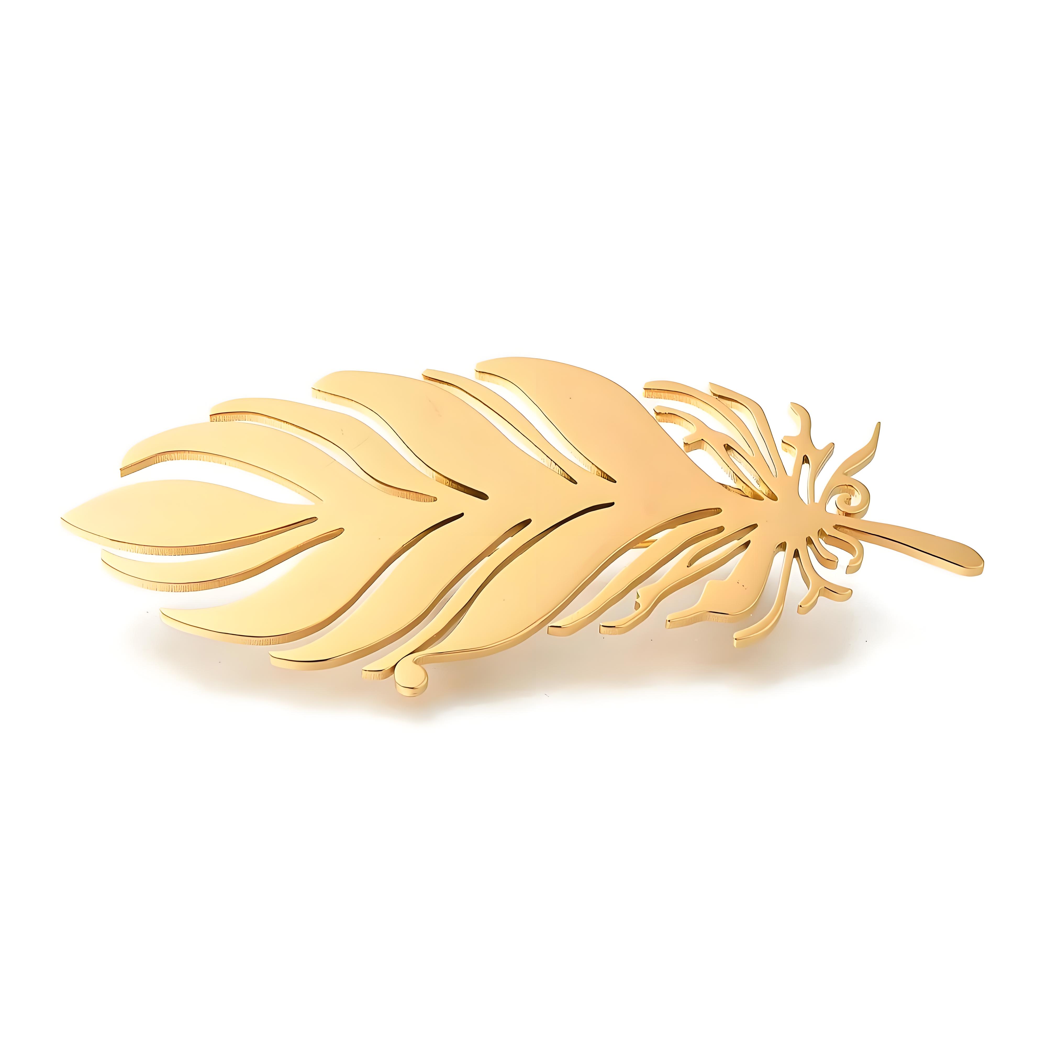 Spilla con piume placcate in o - Men Accessories Brooch recensione e prezzo